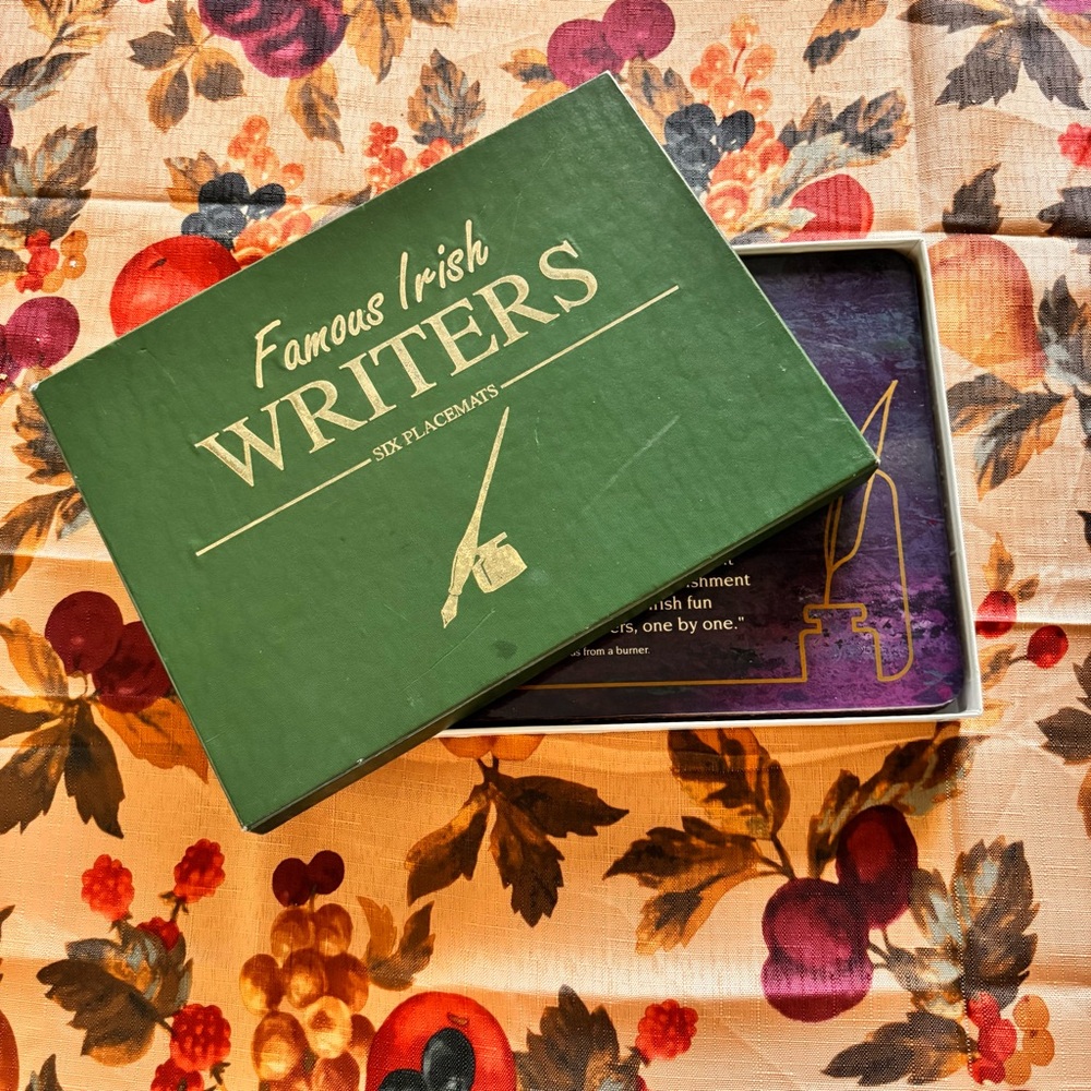 Famous Irish Writers Placemats Set